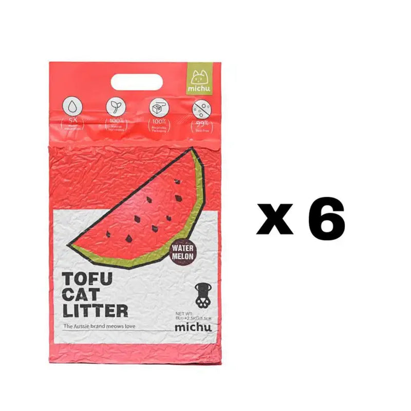 Michu Natural Clumping Tofu Cat Litter - 5.5 lbs (88 oz)