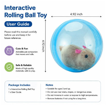 Smart Cat Toy - USB Rechargeable Auto-Rolling Ball for Hands-Free Indoor Play