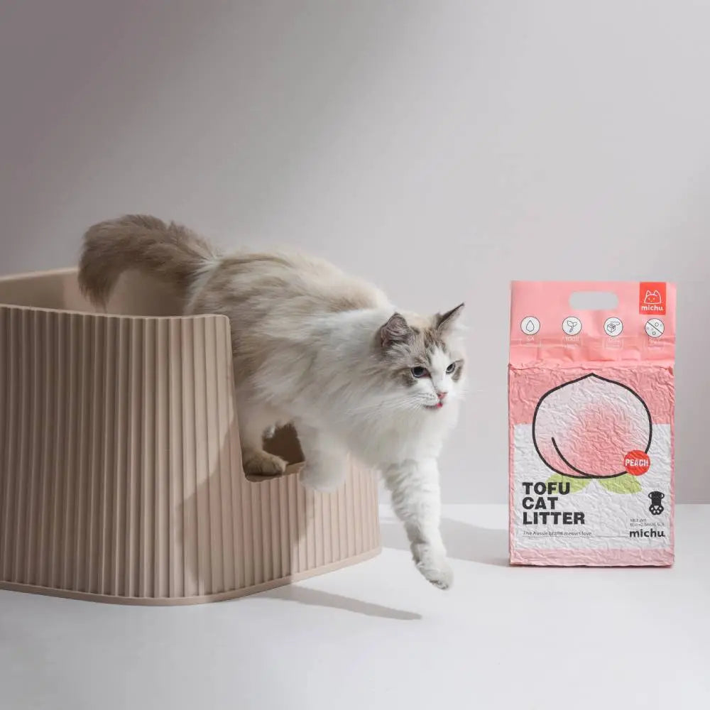 Michu Natural Clumping Tofu Cat Litter - 5.5 lbs (88 oz)