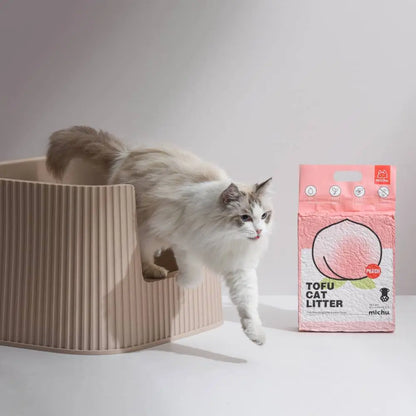 Michu Natural Clumping Tofu Cat Litter - 5.5 lbs (88 oz)