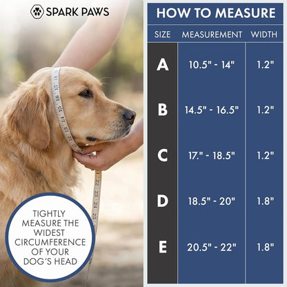 Spark Paws Martingale Dog Collar – Cushioned Slip-On Training Collar for Medium and Large Dogs, Heavy Duty and Safety-Tested No-Buckle Design