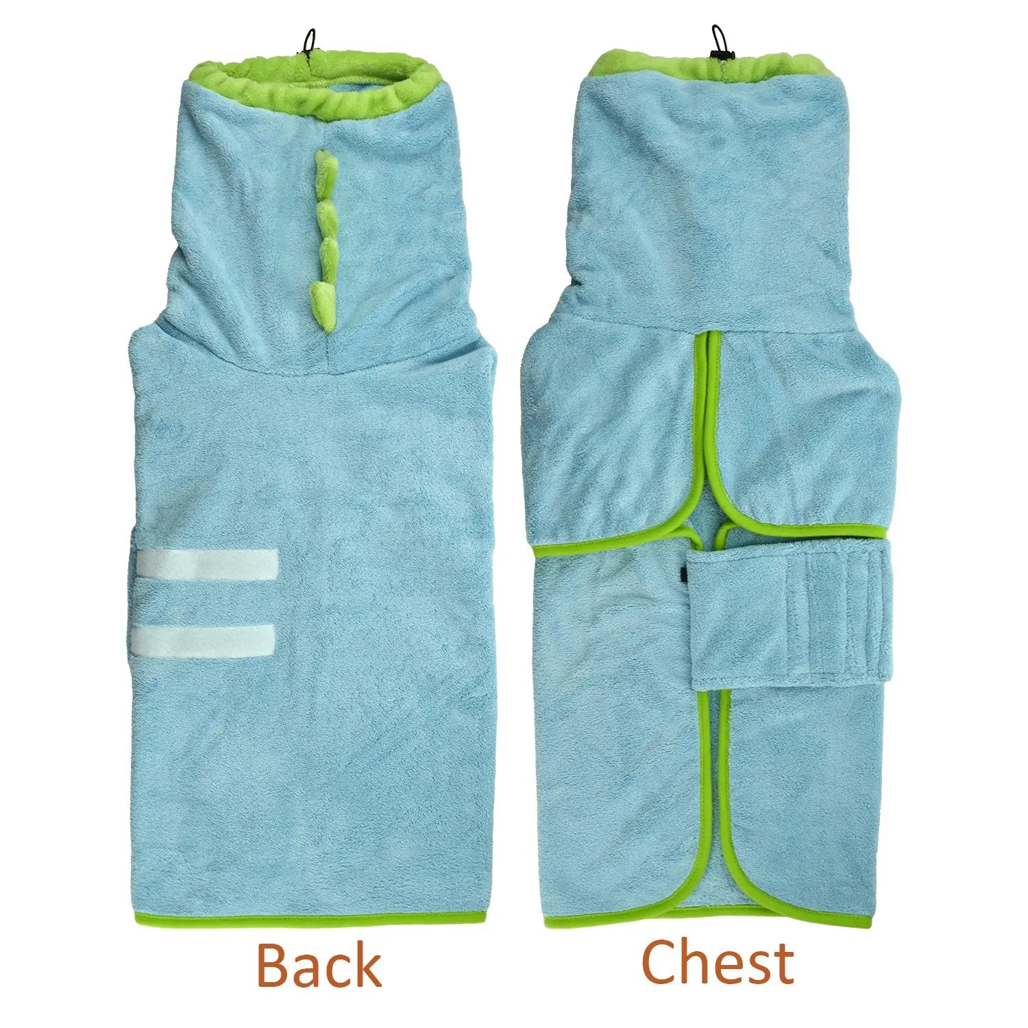 Quick-Dry Dog Bathrobe and Towel Set with Adjustable Microfiber Robe and Drying Gloves, Perfect for Cold Weather and Beach Swimming Grooming Supplies