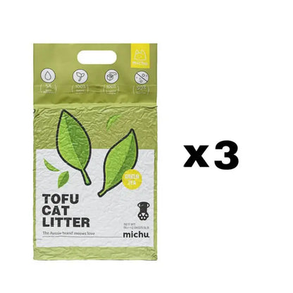 Michu Natural Clumping Tofu Cat Litter - 5.5 lbs (88 oz)
