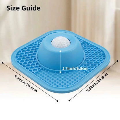 2026 Enhanced Slow Feeder Dog Bowl and Lick Mat with Anti-Slip Design and Interactive Rolling Ball Toy for All Breeds - Ideal for Dietary Supplementation and Post-Operative Nutrition