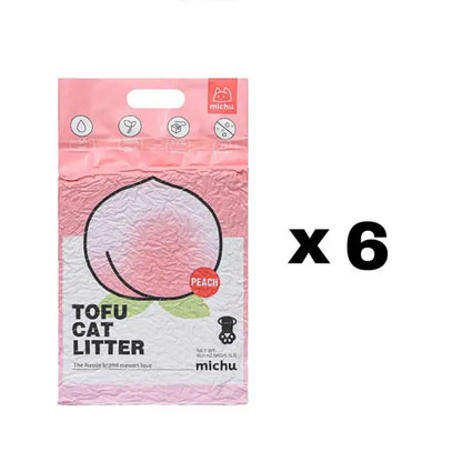 Michu Natural Clumping Tofu Cat Litter - 5.5 lbs (88 oz)