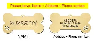 Etiqueta de identificación de mascota, llavero grabado gratis personalizado para gato, cachorro, perro, llavero colgante, pata de hueso, accesorios para mascotas