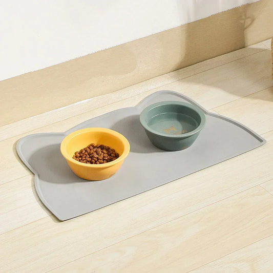 1 manteles individuales para mascotas son impermeables y antideslizantes para evitar derrames de alimentos y agua y fáciles de limpiar para perros y gatos