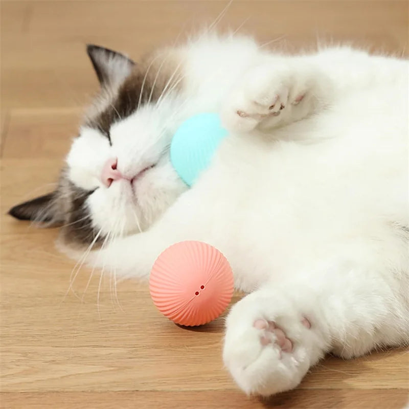 Pelota de juguete inteligente para perros, juguete interactivo electrónico para mascotas, pelota móvil USB, rebote en movimiento automático para cachorros, regalo de cumpleaños, producto para gatos
