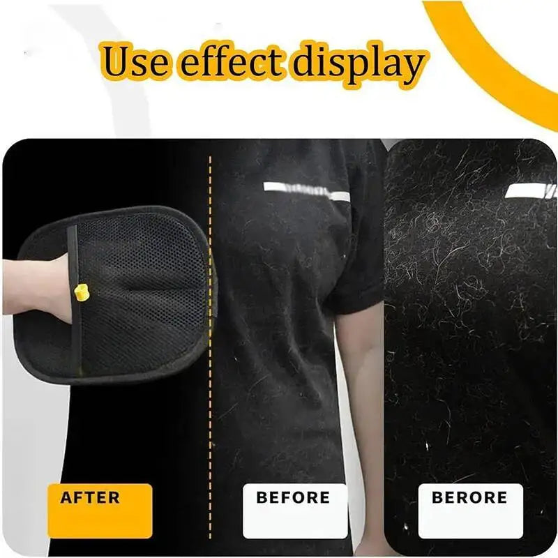 Herramienta para Eliminar Pelo de Mascotas, Guantes Reutilizables para Eliminar el Pelo Estático, Guantes de Doble Cara para el Cuidado de Mascotas, Eliminan el Pelo de Mascotas de las Alfombras