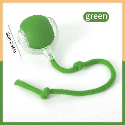 Pelota de juguete inteligente para perros, juguete interactivo electrónico para mascotas, pelota móvil USB, rebote en movimiento automático para cachorros, regalo de cumpleaños, producto para gatos