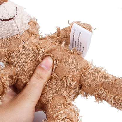 Oso de peluche para mascotas, juguete interactivo de felpa para perros, limpieza de dientes, antimordeduras, juguete Abreact, suministros para mascotas