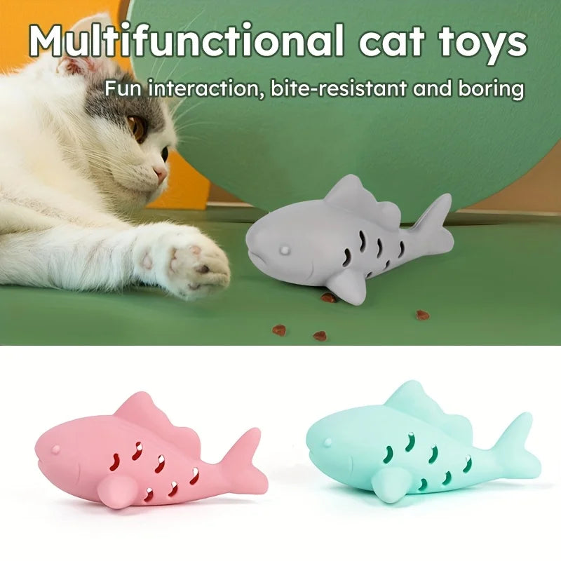 Juguete interactivo para perros y gatos, diseño duradero resistente a mordeduras, ocultar alimentos y rechinar los dientes, entretenimiento para mascotas pequeñas, 1 ud.