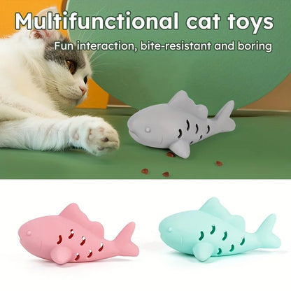 Juguete interactivo para perros y gatos, diseño duradero resistente a mordeduras, ocultar alimentos y rechinar los dientes, entretenimiento para mascotas pequeñas, 1 ud.