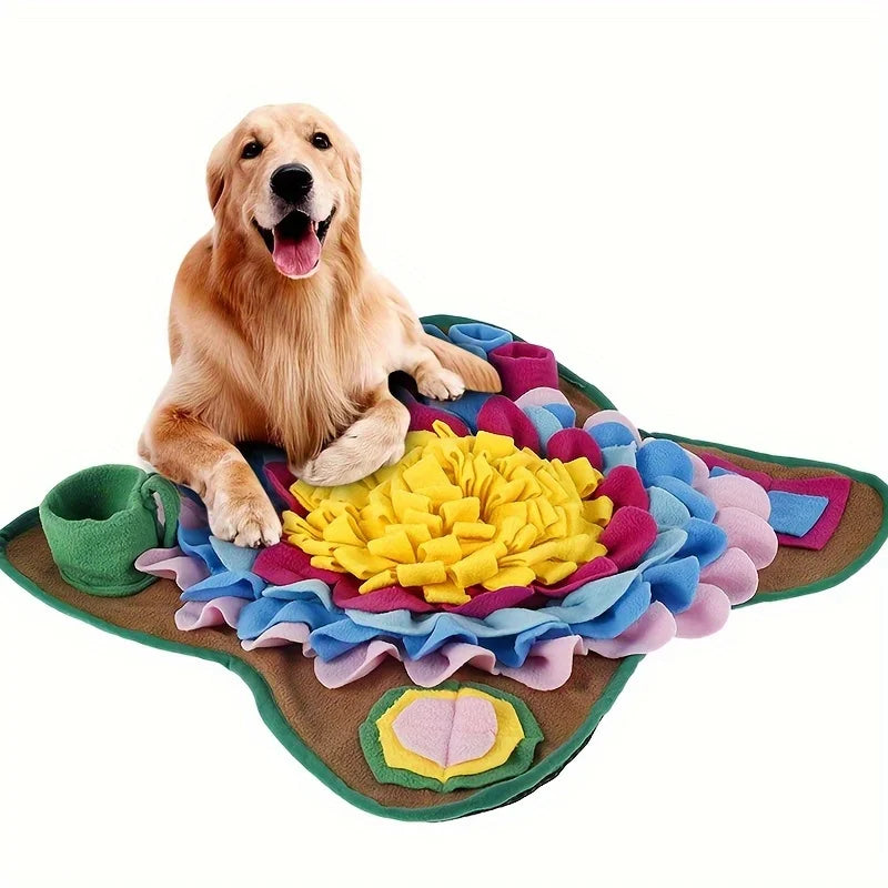 Estera de entrenamiento para olfatear mascotas, manta de entrenamiento ecológica para perros y gatos, alivio educativo del estrés, resistente a mordeduras, comida lenta