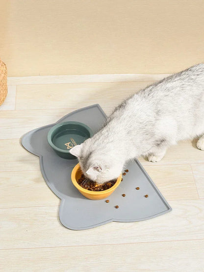 1 manteles individuales para mascotas son impermeables y antideslizantes para evitar derrames de alimentos y agua y fáciles de limpiar para perros y gatos