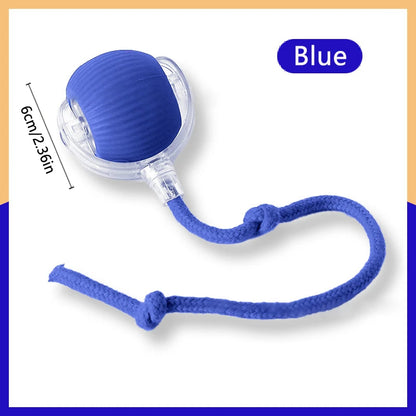 Pelota de juguete inteligente para perros, juguete interactivo electrónico para mascotas, pelota móvil USB, rebote en movimiento automático para cachorros, regalo de cumpleaños, producto para gatos