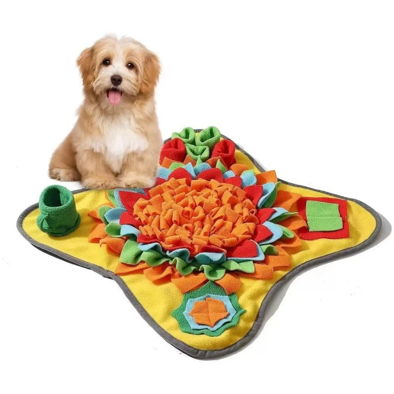 Estera de entrenamiento para olfatear mascotas, manta de entrenamiento ecológica para perros y gatos, alivio educativo del estrés, resistente a mordeduras, comida lenta