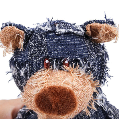 Oso de peluche para mascotas, juguete interactivo de felpa para perros, limpieza de dientes, antimordeduras, juguete Abreact, suministros para mascotas