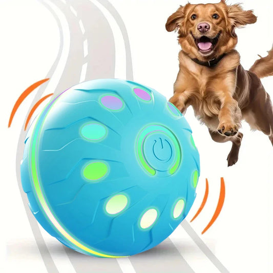Pelota de juguete para mascotas, pelota eléctrica para perros, juguete interactivo para perros recargable por USB, buen compañero para perros