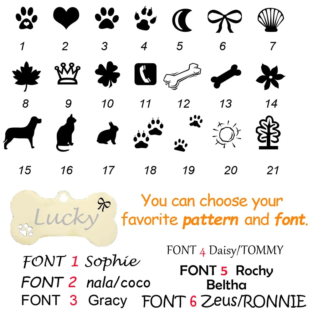 Etiqueta de identificación de mascota, llavero grabado gratis personalizado para gato, cachorro, perro, llavero colgante, pata de hueso, accesorios para mascotas
