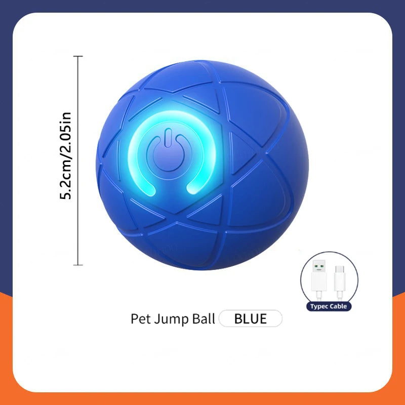 Pelota de juguete inteligente para perros, juguete interactivo electrónico para mascotas, pelota móvil USB, rebote en movimiento automático para cachorros, regalo de cumpleaños, producto para gatos