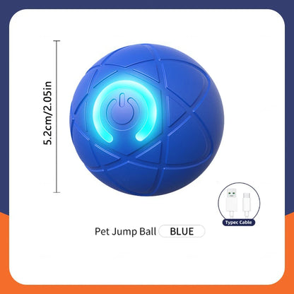 Pelota de juguete inteligente para perros, juguete interactivo electrónico para mascotas, pelota móvil USB, rebote en movimiento automático para cachorros, regalo de cumpleaños, producto para gatos