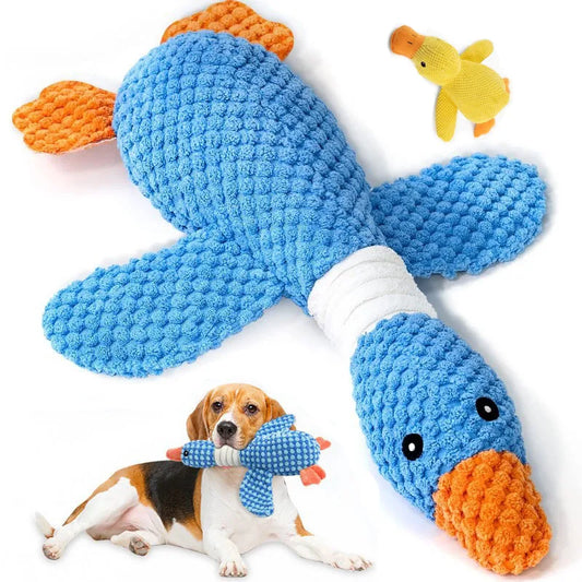 Juguetes para Perros y Gatos Mordedores Agresivos, Juguete Chirriante para Masticar, Muñeco de Peluche Interactivo para Mascotas