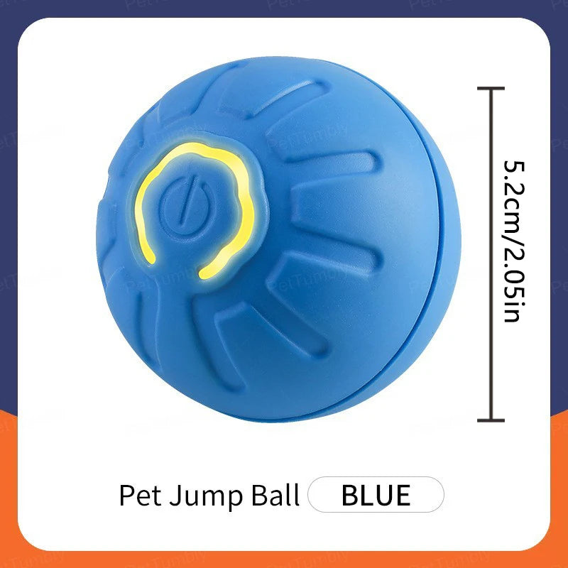 Pelota de juguete inteligente para perros, juguete interactivo electrónico para mascotas, pelota móvil USB, rebote en movimiento automático para cachorros, regalo de cumpleaños, producto para gatos