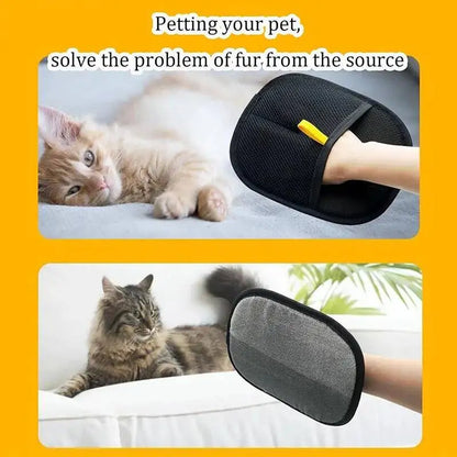 Herramienta para Eliminar Pelo de Mascotas, Guantes Reutilizables para Eliminar el Pelo Estático, Guantes de Doble Cara para el Cuidado de Mascotas, Eliminan el Pelo de Mascotas de las Alfombras
