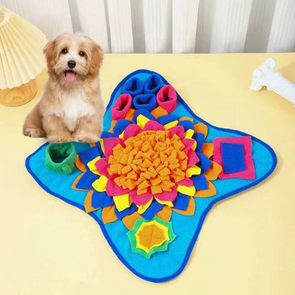 Estera de entrenamiento para olfatear mascotas, manta de entrenamiento ecológica para perros y gatos, alivio educativo del estrés, resistente a mordeduras, comida lenta