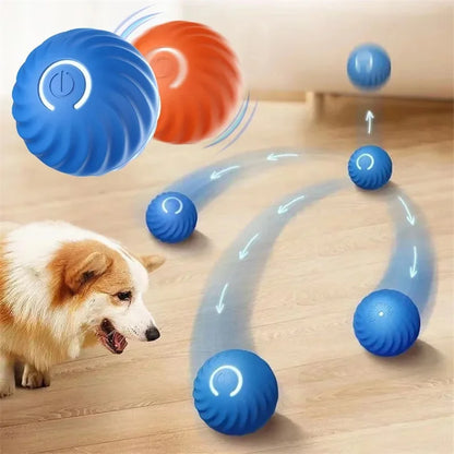 Pelota de juguete inteligente para perros, juguete interactivo electrónico para mascotas, pelota móvil USB, rebote en movimiento automático para cachorros, regalo de cumpleaños, producto para gatos