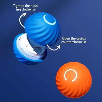 Pelota de juguete inteligente para perros, juguete interactivo electrónico para mascotas, pelota móvil USB, rebote en movimiento automático para cachorros, regalo de cumpleaños, producto para gatos