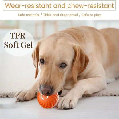 Pelota de juguete inteligente para perros, juguete interactivo electrónico para mascotas, pelota móvil USB, rebote en movimiento automático para cachorros, regalo de cumpleaños, producto para gatos