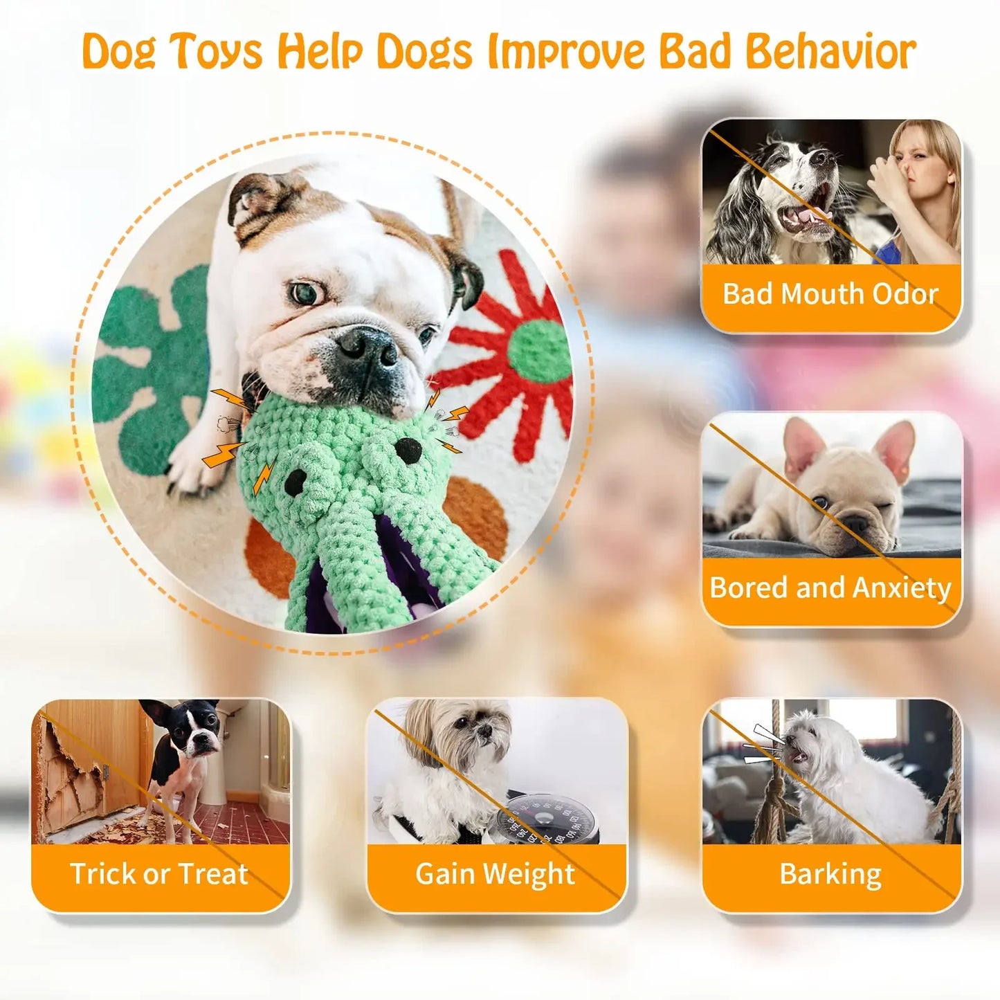 Juguete de peluche para mascotas, rompecabezas de concha de pulpo con voz para perros y gatos, juguete interactivo resistente a mordeduras para limpieza de dientes de perros, juguete para masticar, suministros para mascotas