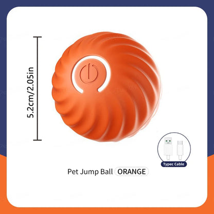Pelota de juguete inteligente para perros, juguete interactivo electrónico para mascotas, pelota móvil USB, rebote en movimiento automático para cachorros, regalo de cumpleaños, producto para gatos