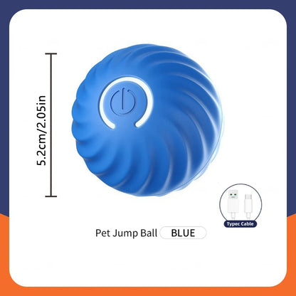 Pelota de juguete inteligente para perros, juguete interactivo electrónico para mascotas, pelota móvil USB, rebote en movimiento automático para cachorros, regalo de cumpleaños, producto para gatos