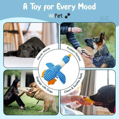 Juguetes para Perros y Gatos Mordedores Agresivos, Juguete Chirriante para Masticar, Muñeco de Peluche Interactivo para Mascotas