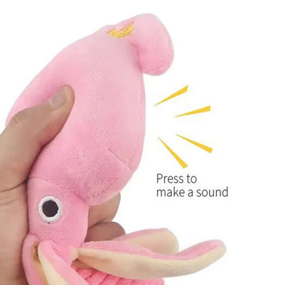 Juguetes para perros; juguetes para gatos; pulpo de cuerda de algodón emisor de sonido; juguetes masticables duraderos para limpiar los dientes; juguetes interactivos para mascotas.