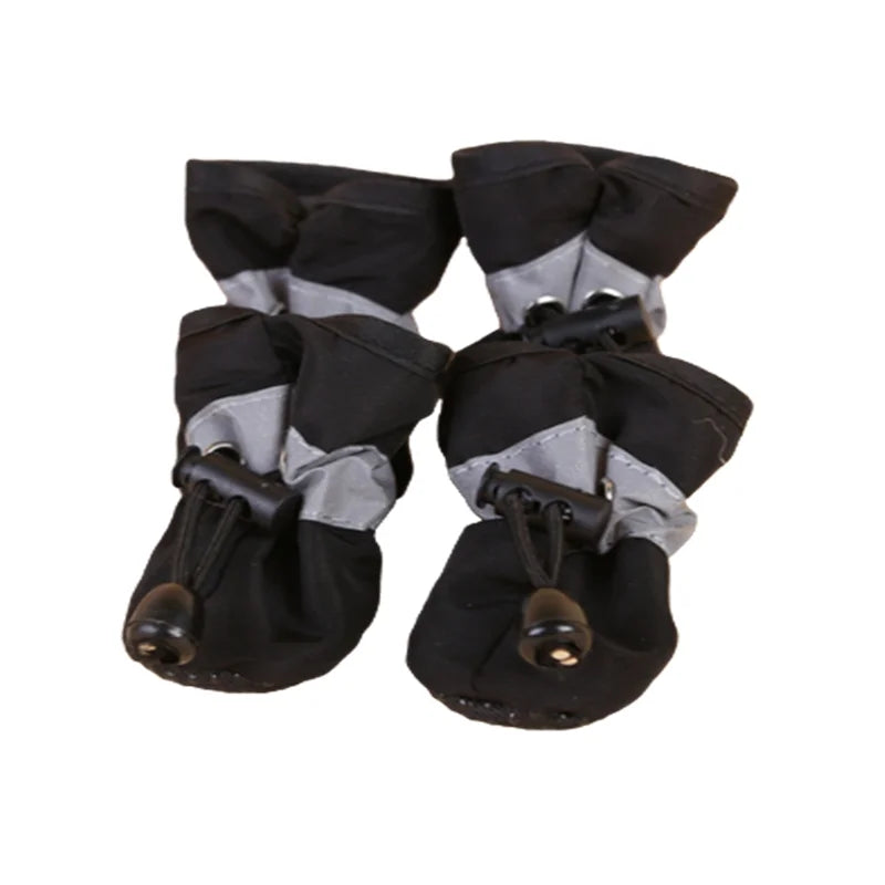 Juego de 4 Zapatos Impermeables para Perros, Botas Antideslizantes para Lluvia, Calzado para Perros Pequeños, Cachorros, Botines para Mascotas, Accesorios para Patas de Perro