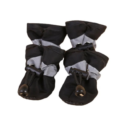 Juego de 4 Zapatos Impermeables para Perros, Botas Antideslizantes para Lluvia, Calzado para Perros Pequeños, Cachorros, Botines para Mascotas, Accesorios para Patas de Perro