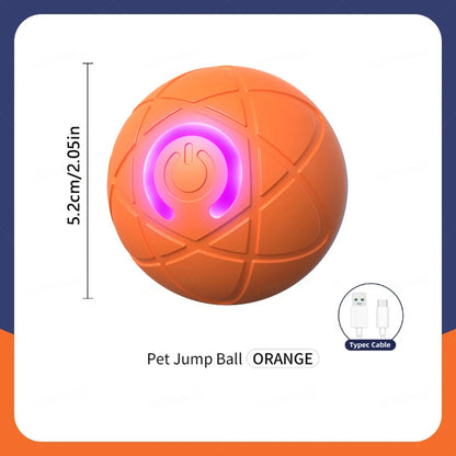 Pelota de juguete inteligente para perros, juguete interactivo electrónico para mascotas, pelota móvil USB, rebote en movimiento automático para cachorros, regalo de cumpleaños, producto para gatos