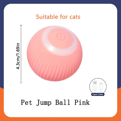 Pelota de juguete inteligente para perros, juguete interactivo electrónico para mascotas, pelota móvil USB, rebote en movimiento automático para cachorros, regalo de cumpleaños, producto para gatos