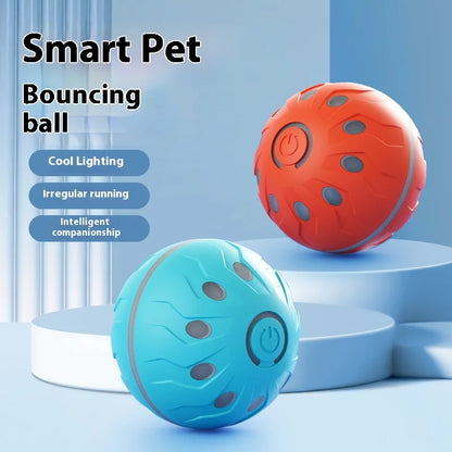 Pelota de juguete para mascotas, pelota eléctrica para perros, juguete interactivo para perros recargable por USB, buen compañero para perros