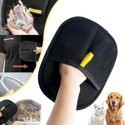 Herramienta para Eliminar Pelo de Mascotas, Guantes Reutilizables para Eliminar el Pelo Estático, Guantes de Doble Cara para el Cuidado de Mascotas, Eliminan el Pelo de Mascotas de las Alfombras