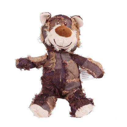 Oso de peluche para mascotas, juguete interactivo de felpa para perros, limpieza de dientes, antimordeduras, juguete Abreact, suministros para mascotas