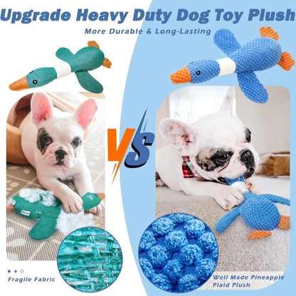 Juguetes para Perros y Gatos Mordedores Agresivos, Juguete Chirriante para Masticar, Muñeco de Peluche Interactivo para Mascotas