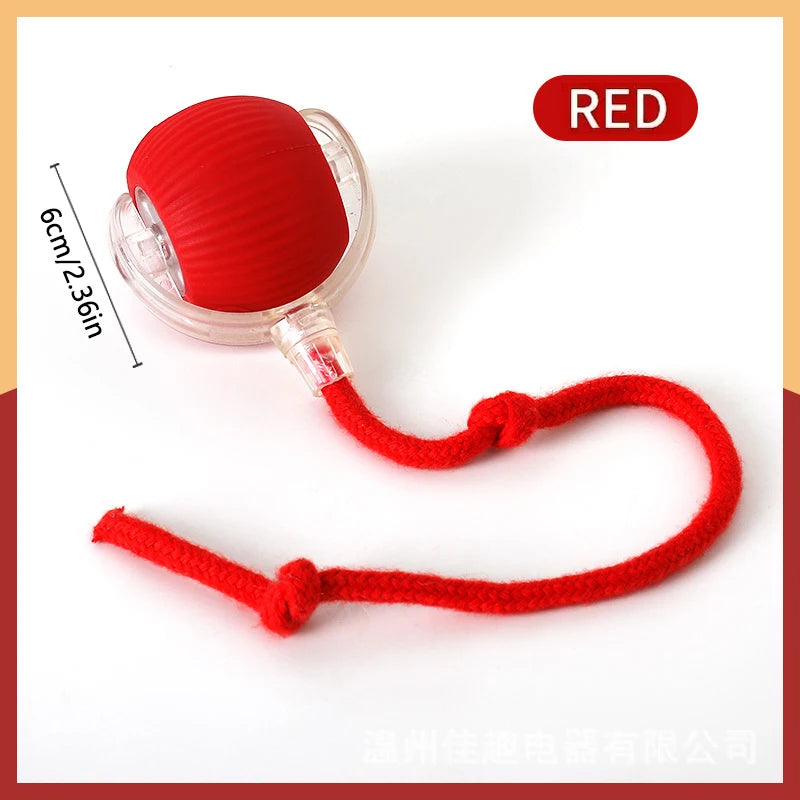 Pelota de juguete inteligente para perros, juguete interactivo electrónico para mascotas, pelota móvil USB, rebote en movimiento automático para cachorros, regalo de cumpleaños, producto para gatos