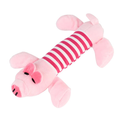 Apto para todos los mascotas, juguetes de lana para perros y gatos, muñecas populares con sonido para masticar, elefante, pato, cerdo, mascota, divertidos juguetes de peluche