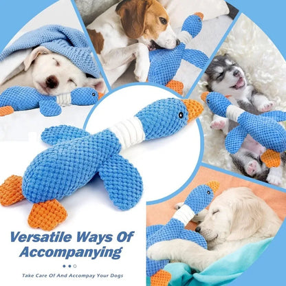 Juguetes para Perros y Gatos Mordedores Agresivos, Juguete Chirriante para Masticar, Muñeco de Peluche Interactivo para Mascotas