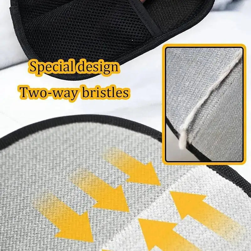 Herramienta para Eliminar Pelo de Mascotas, Guantes Reutilizables para Eliminar el Pelo Estático, Guantes de Doble Cara para el Cuidado de Mascotas, Eliminan el Pelo de Mascotas de las Alfombras